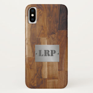 Hout en metaal Monogram Aangepast personaliseren Case-Mate iPhone Case