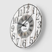 Hout en metalen faux grote klok (Hoek)