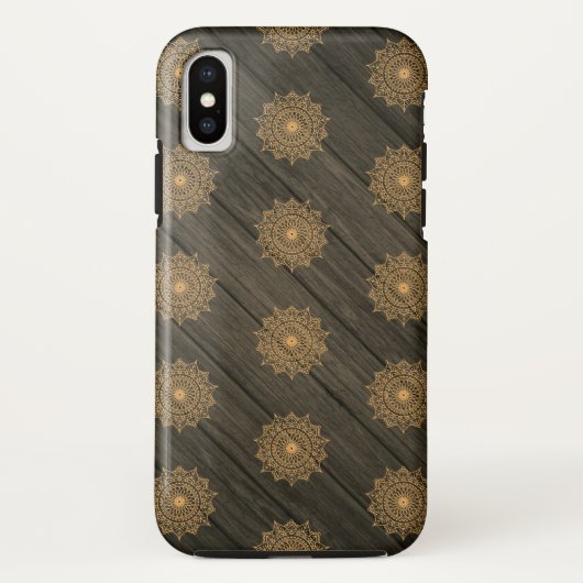 Hout en  patroon Case-Mate iPhone case (Achterkant)