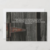 Hout en Scharnier 2015 Foto Afstudeeraankondiging Kaart (Achterkant)