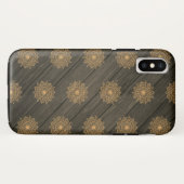 Hout en Sierpatroon Case-Mate iPhone Case (Achterkant (horizontaal))