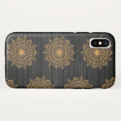Hout en Sierpatroon Case-Mate iPhone Case (Achterkant (horizontaal))