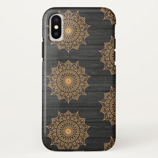 Hout en Sierpatroon Case-Mate iPhone Case (Achterkant)