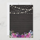 Hout- en strijklampjes Gold Surprise Birthday Part Kaart (Achterkant)