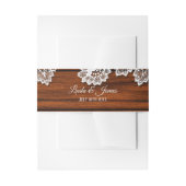 Hout en tong Rustic Wedding Band Uitnodigingen Wikkel (Voorkant Voorbeeld)