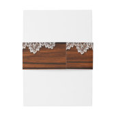 Hout en tong Rustic Wedding Band Uitnodigingen Wikkel (Achterkant Voorbeeld)