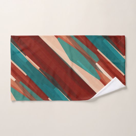 Hout en turkoois bad handdoek (Handdoek)