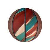 Hout en turkoois basketbal (Verticaal)