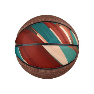 Hout en turkoois basketbal