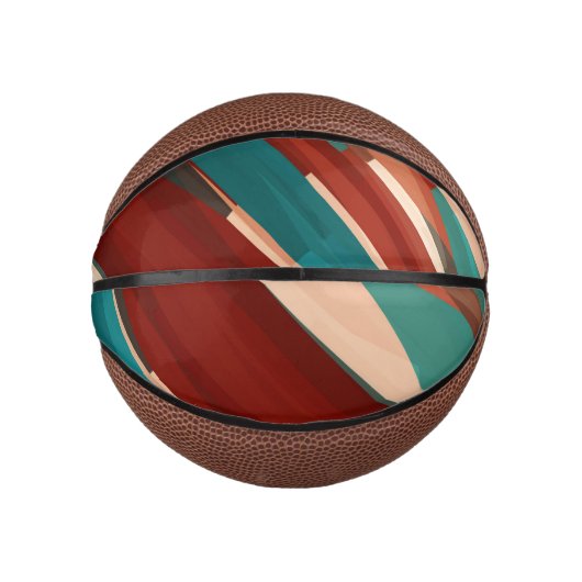 Hout en turkoois basketbal (Voorkant)