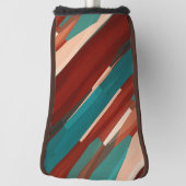 Hout en turkoois golfheadcover (Draai 90)
