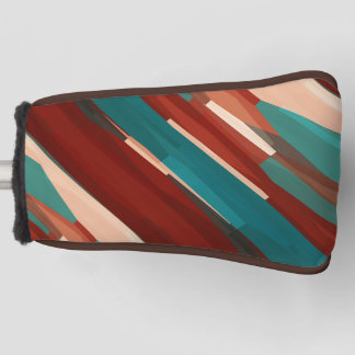 Hout en turkoois golfheadcover