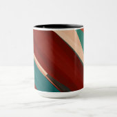Hout en turkoois mok (Midden)
