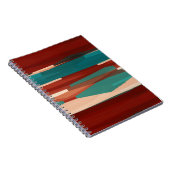 Hout en turkoois notitieboek (Rechterzijde)