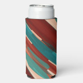 Hout en turkoois seltzer blikjeskoeler (Seltzer Achterkant)