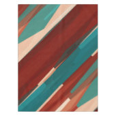 Hout en turkoois tafelkleed (Voorkant)