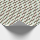 Hout- en zeeglepslagpapier cadeaupapier (Hoek)