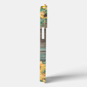 Hout en Zonnebloem Naam Case-Mate iPhone Case (Achterkant / Rechts)