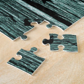  hout en zwarte anker met blauwe vlinders legpuzzel (Zijkant)