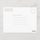 Hout Eucalyptus Bridal Showuitnodiging Briefkaart (Achterkant)