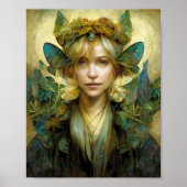 Hout Fae 2 Fairy Fantasy Art Poster (Voorkant)