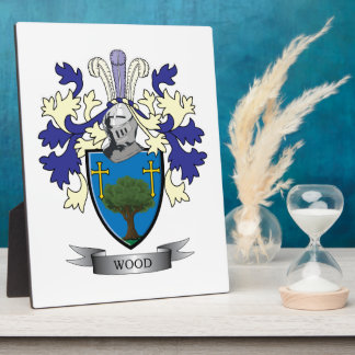 Hout Familie Crest Coat of Arms Fotoplaat