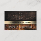 Hout faux textuur houtwerk geïnspireerd visitekaartje (Voorkant)