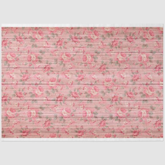 Hout Floral Modern Popular Tissuepapier (Voorkant)