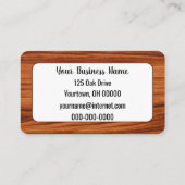 Hout Foto Lijst Visitekaartje (Achterkant)