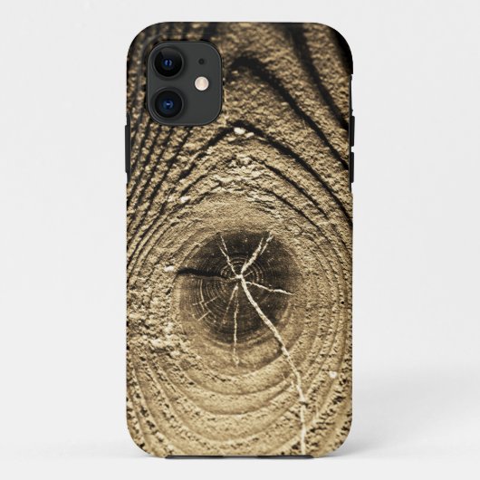 Hout Gehad? Echte Houtstructuur iPhone 5 Hoes (Achterkant)