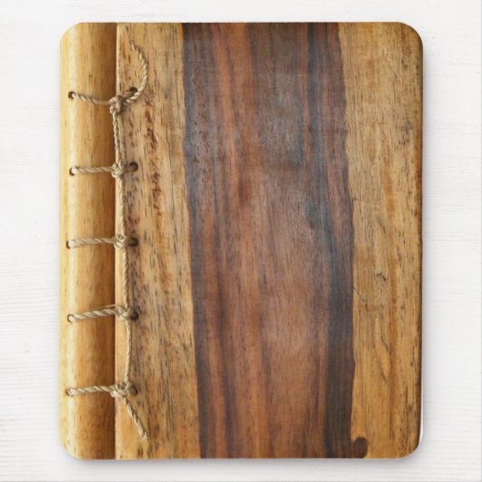 Hout Gekorreld Laced Muismat (Voorkant)