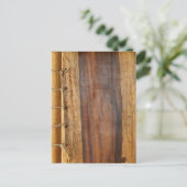 Hout Gekorreld lactaat Briefkaart. Briefkaart (Staand voorkant)