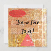 Hout - geometrische vormen - Dag van de vaders Kaart (Voorkant)