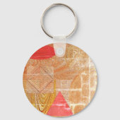 Hout - geometrische vormen - Vaderdag Sleutelhanger (Achterkant)