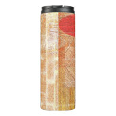 Hout - geometrische vormen - Vaderdag Thermosbeker (Achterkant)