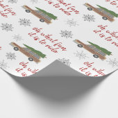 Hout gepaneleerde auto wat leuk is om met Kerstmis Cadeaupapier (Hoek)