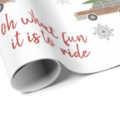 Hout gepaneleerde auto wat leuk is om met Kerstmis Cadeaupapier (Rol Hoek)
