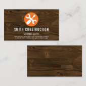 Hout | Gereedschap voor de bouw Visitekaartje (Voorkant / Achterkant)