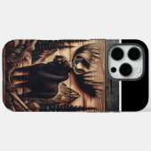 Hout gesneden Moose in het wild Case-Mate iPhone Case (Achterkant (horizontaal))