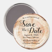 Hout Gesneden Namen Land Bruiloft Unieke Aangepast Magneet (Voorkant / Achterkant)