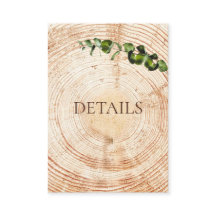 Hout Gesneden plak groen Bruiloft Details QR-code