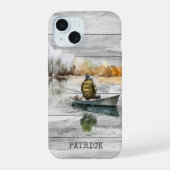 Hout Gevist meervisser iPhone 15 Case (Achterkant)