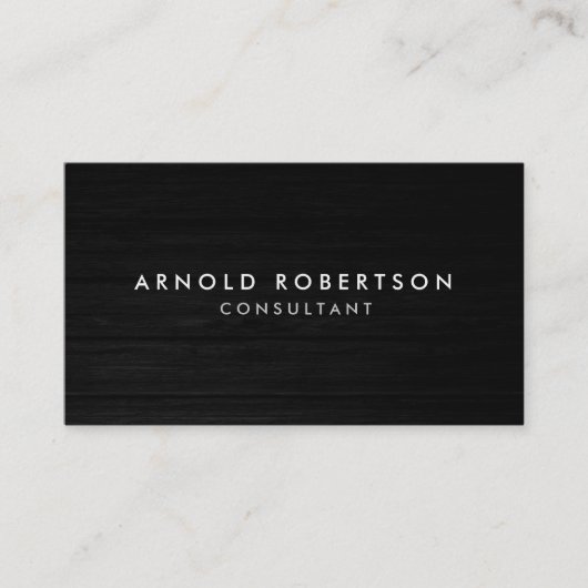 Hout Gewoon grijs Visitekaartje (Voorkant)