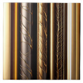 Hout Goud Moderne Kunst Lamperia Collectie Tegeltje (Voorkant)