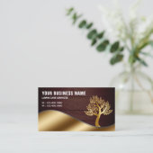 Hout Gouden Boom Tuinieren Landscaping Gazonverzor Visitekaartje (Staand voorkant)