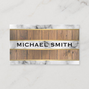 Hout Gouden Trim Textuur Strepen Visitekaartje