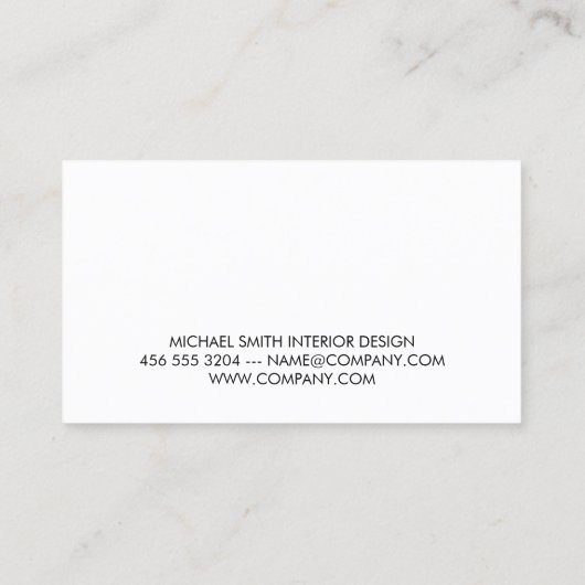 Hout Gouden Trim Textuur Strepen Visitekaartje (Achterkant)