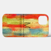 Hout Graan Monogram Case-Mate iPhone Case (Achterkant (horizontaal))