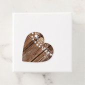 Hout Graan & Star Lights Land Bruiloft Bedankjes Labels (In situ)