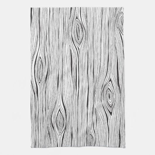 Hout Grain Doodle Tea Towel Theedoek (Verticaal)
